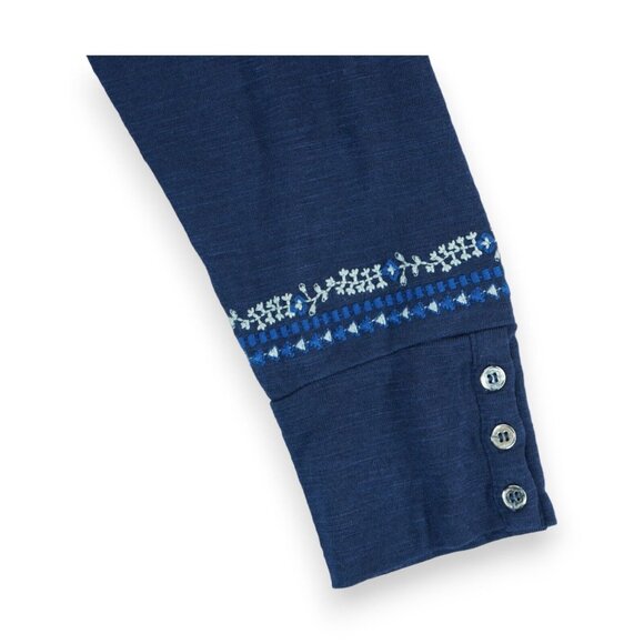 NWT Urban CoCo‎ Women's Long Sleeve Boho Shirt Embroidered Top Size Small - Picture 5 of 6